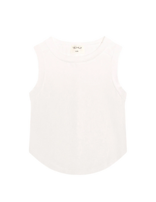 Ribbed Exposed Seam Top