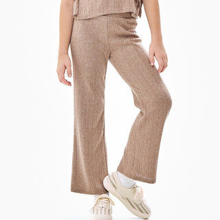 Wide Leg Cable Knit Pants