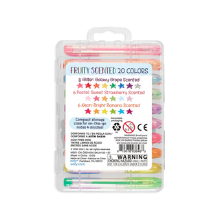 Mini Doodlers Fruity Scented Gel Pens - Set of 20