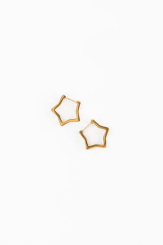 Star Hoop Earrings