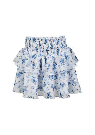 Blue Floral Skirt