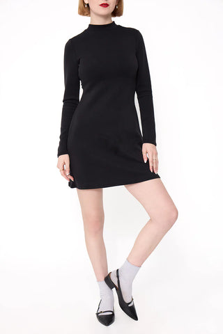 Hustle Mock Neck Knit Dress