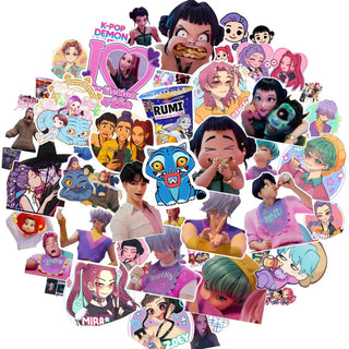 KPop Demon Hunters Cartoon Stickers - 50