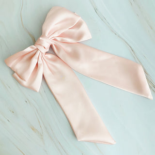 Double Satin Bow Clip