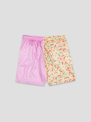 Batter Up Bakery Confetti Cupcake Diamond Air Mesh Shorts