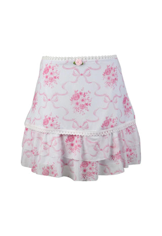 Pink Bow Toile Skirt