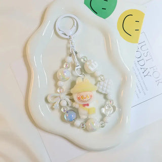 Flocked Magic LaBuBu Beaded Key Chain