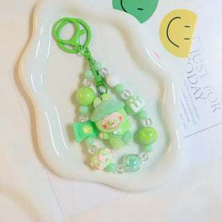 Flocked Magic LaBuBu Beaded Key Chain