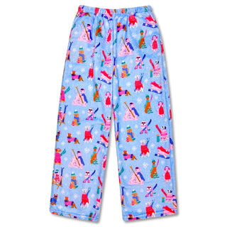 Ski Dogs Plush PJ Pants
