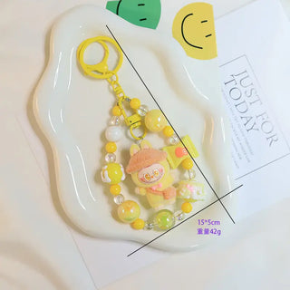Flocked Magic LaBuBu Beaded Key Chain