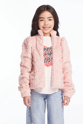 Pinky Minky Sequin Jacket