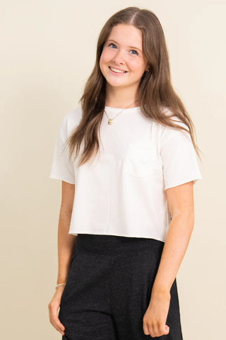 Raw Edge Pocket Tee