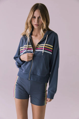 Retro Zip Up Hoodie