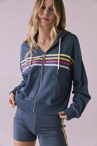 Retro Zip Up Hoodie