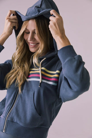 Retro Zip Up Hoodie