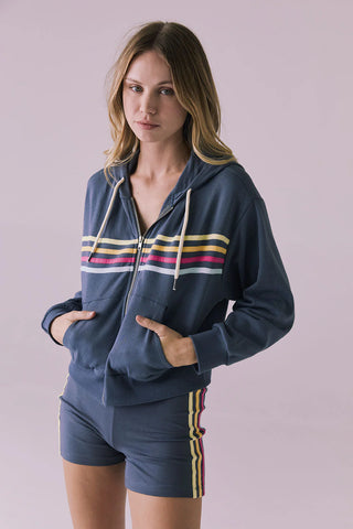 Retro Zip Up Hoodie