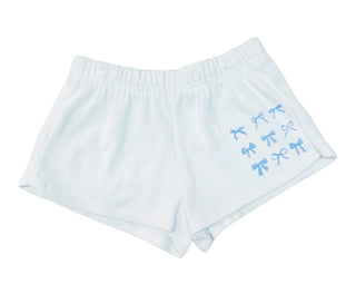 Blue Bows & Flowers Shorts