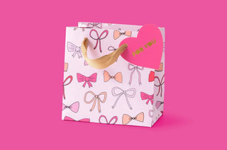 Small Pink Bows Gift Bag