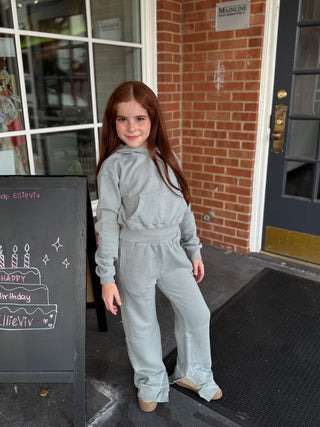 TENLY Split Hem Sweats