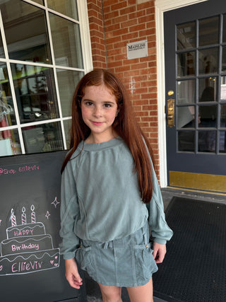 TENLY Rib Raglan Top