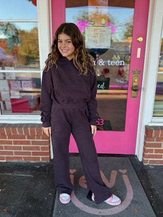 Cotton Fleece Split Hem Pocket Pant