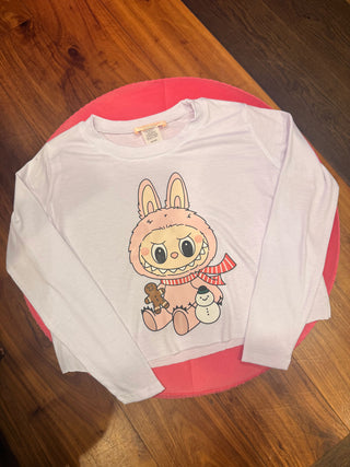 Holiday Labubu Long Sleeve Tee