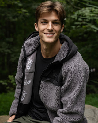 GOAT Sherpa Zip Up Hoodie