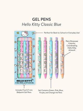 Hello Kitty Classic Blue Gel Pens