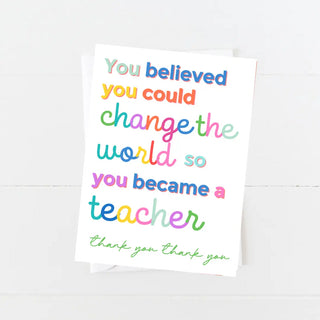 Best Teacher Card
