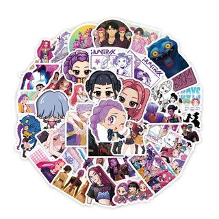 KPop Demon Hunters Waterproof Stickers - 74 Pack