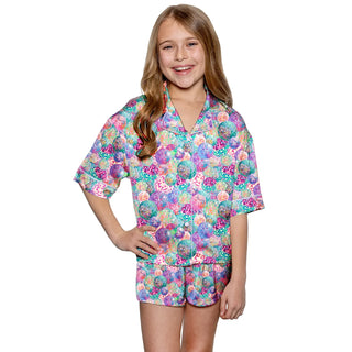 Silky Disco PJ Top & Short Set