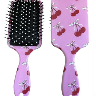 Cherry Bow Hair Brush