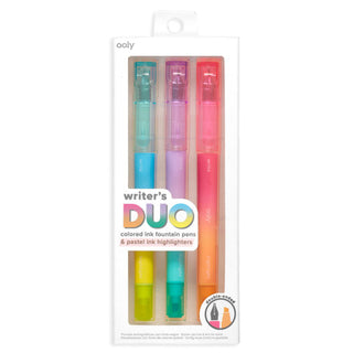 Writer's Duo Double Ended Fountain Pens + Highlighters