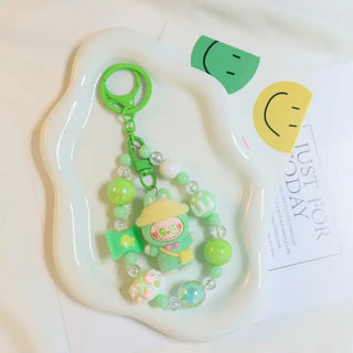 Flocked Magic LaBuBu Beaded Key Chain