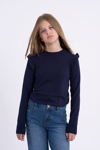 Molly Ruffle Detail Sweater