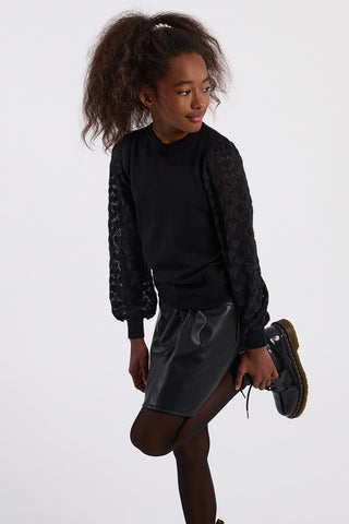 Vegan Leather Skirt
