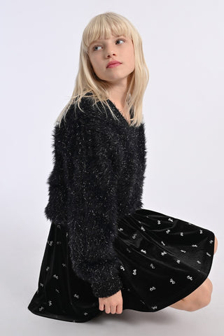 Molly Velvet Bow Skirt