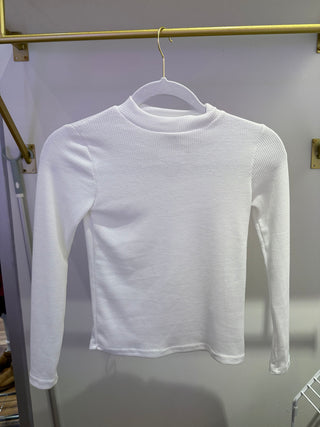 Thermal Knit Mock Neck Top